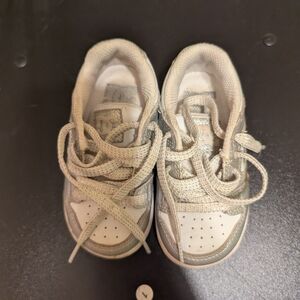 DC Kids White and Gray Sneakers